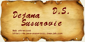 Dejana Susurović vizit kartica